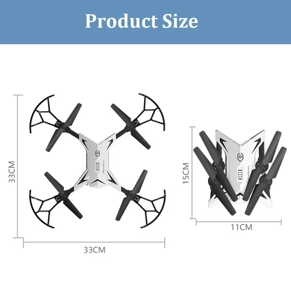 KY601S HD Wide Angel камера Wi-Fi FPV Квадрокоптер игрушечный RC Дрон приложение управление вертолет, 500 Вт 1080P wifi FPV камера Белый