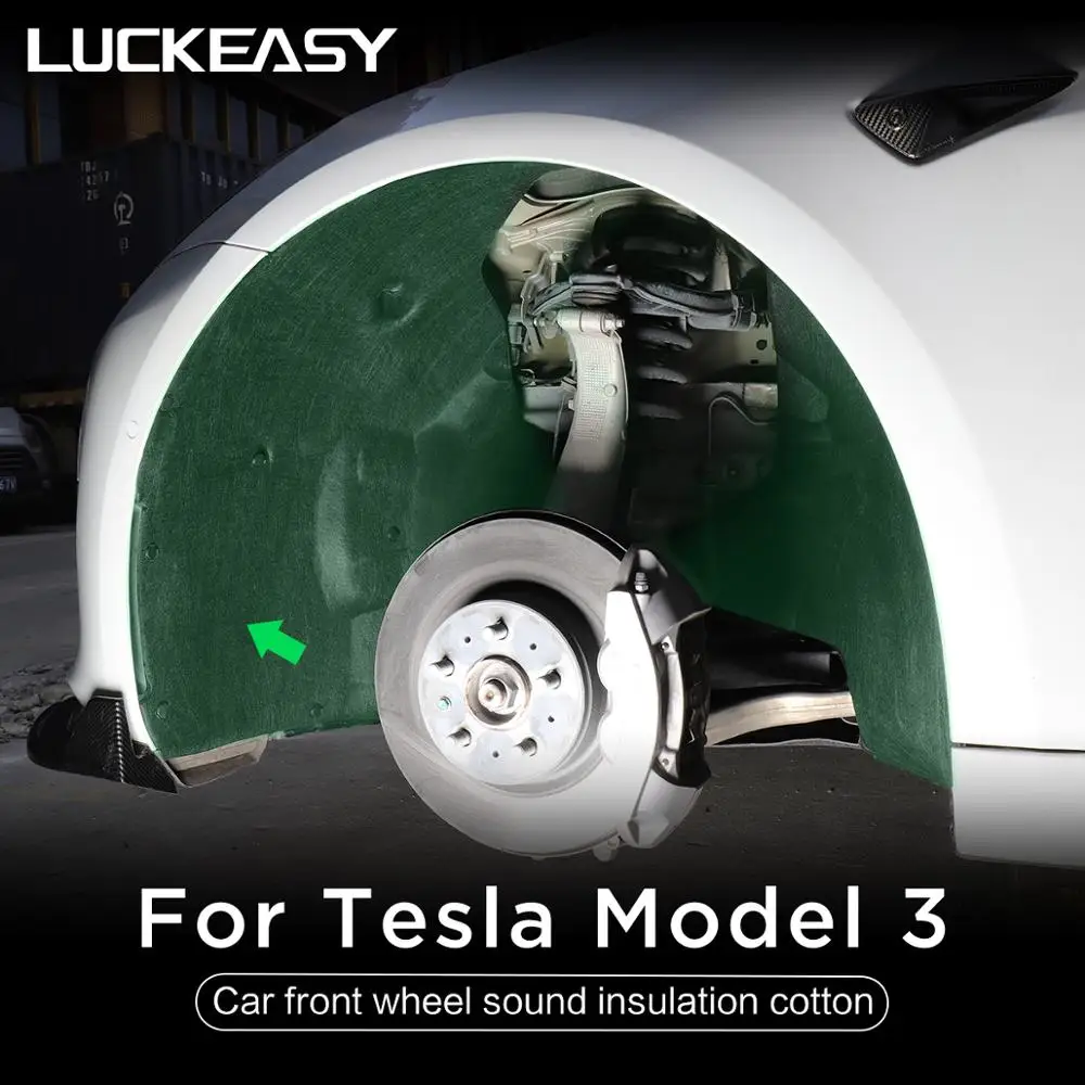 LUCKEASY амортизация шума для Tesla Model 3 2017-2021 автомобильное переднее колесо