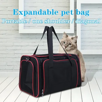 

Portable Pet Cat Backpack Foldable Multi-Function Pet Dog Carrier Bag Large Expandable Bag Shoulder Pet Backpack Tent Cage