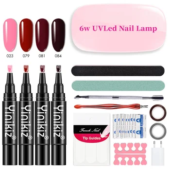 

Nail Extension Gel Kit New Nail Set One-Step Gel Pen Nail Gel Solid Color Series DIY Nail Manicure Tools