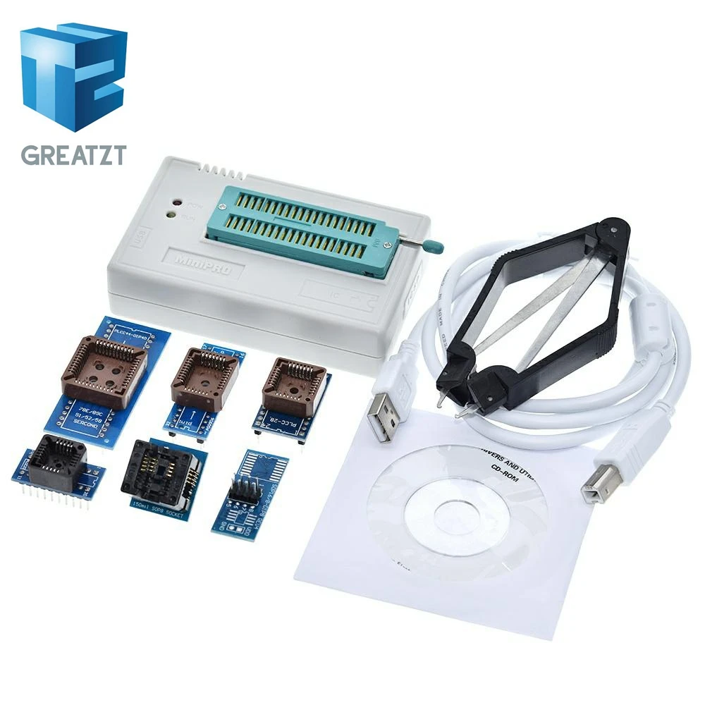 

1Set 13000 ICs TL866CS Programmer USB 2.0 EPROM FLASH BIOS 6 Adapter PLCC IC Universal Programmers TL866A High Speed 100% Origin