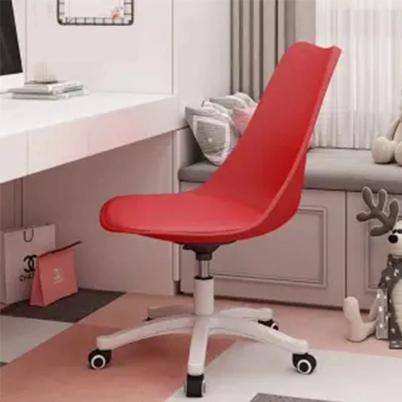 Designer casa computador cadeira de couro quarto vaidade vestir cadeiras 360  elevador rotativo simples chaise jogos móveis escritório - AliExpress