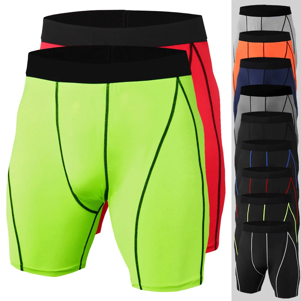 

Men's Sports Shorts Tight Fitness Running Training Cycling Swimming Sports Bodybuilding Ventilate Fast Dry Elastic Shorts