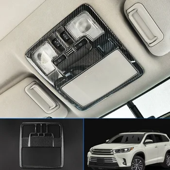 

ABS Carbon Fiber,Car Front Reading Light Cover Trim ,Celling Light Lamp Cover for Toyota Highlander 2014-2019