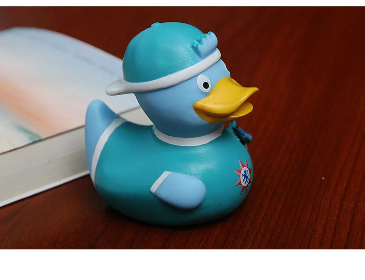 Vinyl PVC Bath Duck Baby Bath Floating Pinching Called Sound Making Children Special Education Water Toys Skateboard Duck