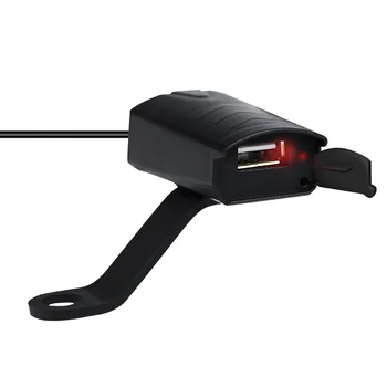 

Accessories Outdoor Dustproof Phone Charger Anti Corrosion Waterproof Practical ABS Motorcycle Mounted USB Port Tablet Camera