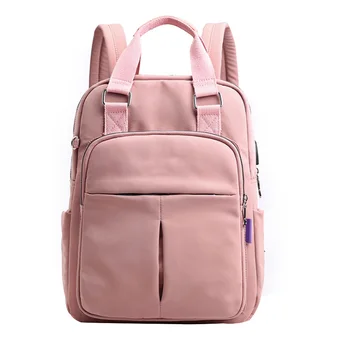 

Casual Patchwork Travel Sports Zipper Large Capacity Storage Multifunction Camping Outdoor Women Backpack USB Charging School