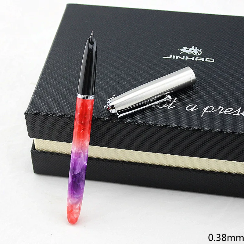 JINHAO 51A акриловая перьевая ручка Celluloid стальная крышка совершенно новая