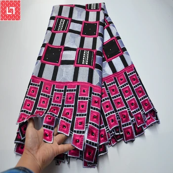 

High Quality Swiss Voile Lace For Women Dress Blue/White Cotton Material Wholesale Latest African Lace Fabric for Full dress