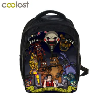 

Kids Five Nights At Freddys Backpacks Anime FNAF Backpack Children School Bags for Boys Girls Schoolbags Kids Bookbag Gift