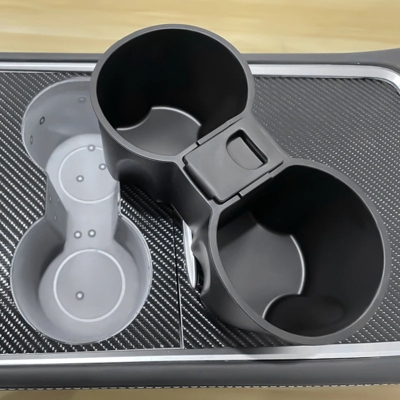 Auto Silicone Central Control Cup Stopper Posacenere Water Cup Slot Slip Limit Clip Per Tesla Model 3/Y 2021 2022 2023 Accessori