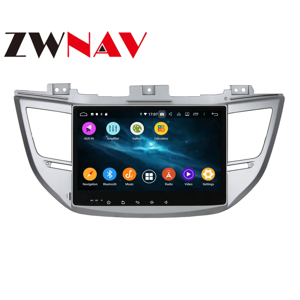 Android 9 4+ 64G DSP ips Автомобильный плеер gps навигация для HYUNDAI IX35/Tucson головное устройство мультимедийный Кассетный плеер рекордер