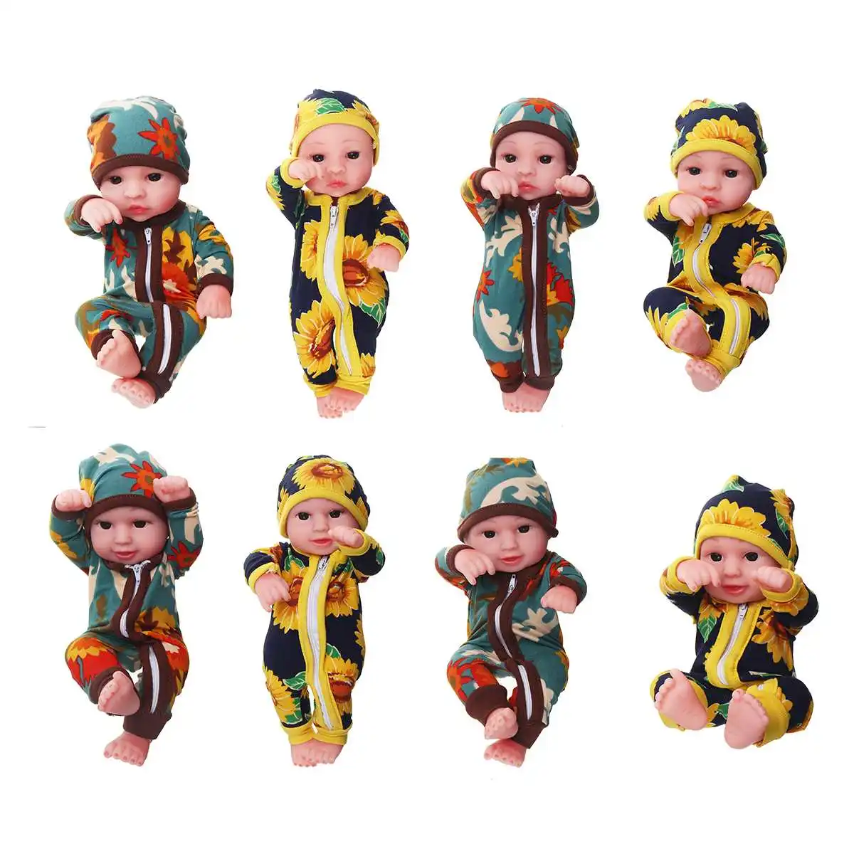 10 ''мини Reborn Baby девочка мальчик полный силиконовый винил милый одет младенец кукла реалистичные Bebes Reborns для малыша Купание кукла 26 см