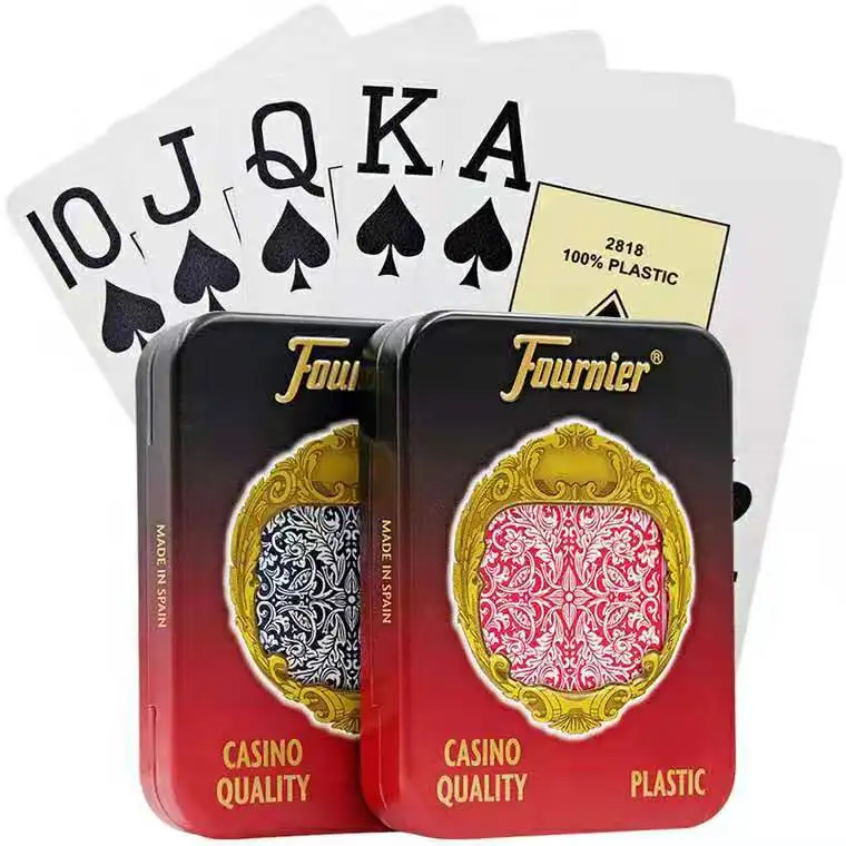 

fournier2818 Perspective Playing Cards for infrared Contact lens Magic Trick Decks Anti Gamble Cheat Poker Rigged Cards