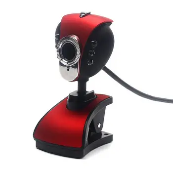 

Computer Cameras USB 2.0 6 LED PC Camera HD Webcam Web Cam with MIC for PC Laptop Camera