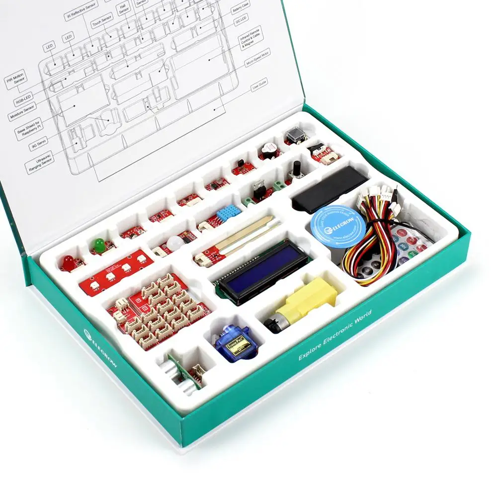 Iniciante para Raspberry Iniciante de Raspberry Mesmo para Programação Steam e Projeto Faça Você Educacional Kit pi - Imagem 4