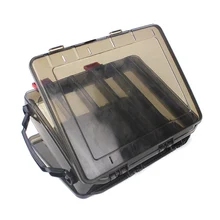 Двухсторонний 10 контейнер для рыболовных приманок с воздушным отверстием для гольяна креветки приманки для рыбалки SAL99