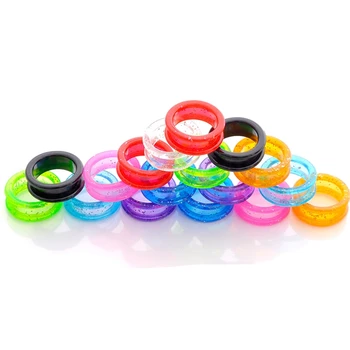 

50Pcs Silica Gel Finger Rings Fit Any Scissors Inserts Haircutting Styling Scissor Accessories
