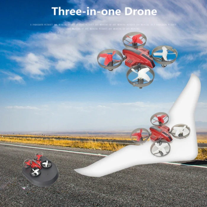 Наземное Вождение за пределами Fly RC Квадрокоптер модель 3 в 1 Land Sky режим дистанционного управления Дрон JFlyer