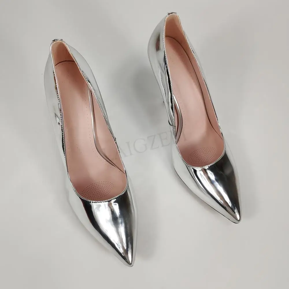 Buy Stepee Elegant Party Wear Fashion Pointed Toe Silver Heel Belly Shoes  for Women Size-39 Online at Best Prices in India - JioMart.