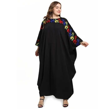 

Vestido Longo Embroidery Abaya Muslim Long Dress Kaftan Arab Pakistani Turkish Islamic Dresses Robe Musulmane Longue Elbise