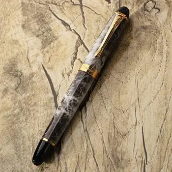 

Brown Marble Chunky Medium Flex nib Fountain Pen