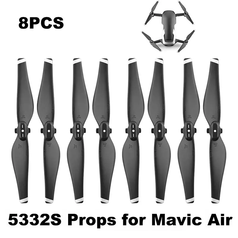 

4 Pairs 5332S Propeller for DJI Mavic Air Drone Quick Release Blade 5332 Props Durable Spare Parts Replacement Accessories Wing