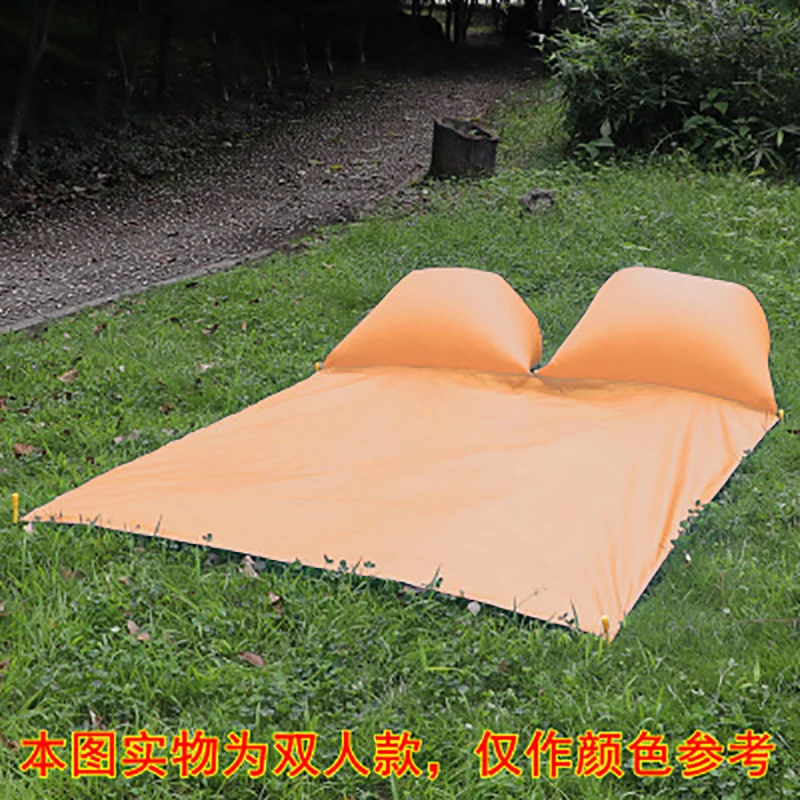Водонепроницаемая воздушная подушка коврик для пикника Водонепроницаемый Открытый Портативный складной влажной коврик с надувной подушкой - Цвет: orange