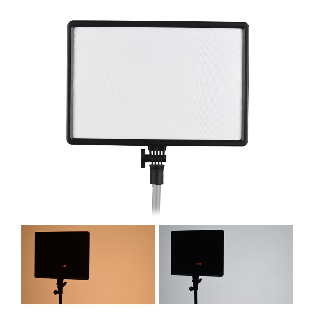 

Photography Large LED Video Light Panel Studio Lamp Adjustable Brightness LED Display Bi-color for Youtube Video Selfie Ring