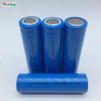 

suqy 4pcs/lot 100% New Original 18650 Battery 3.7v 1200mAh inr18650 li-ion Rechargeable Accumulator Batterij wholesale