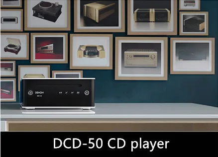 DCD-50 музыкальный компакт-диск музыкальный плеер Настольный дисковая машина высокой точности 32 бит/192 кгц цифровой аналоговый преобразователь всасывающий привод