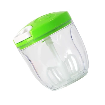 

Manual Food Chopper Multi-Functional Vegetable Blender Mincer Mixer with 3 Stainless Steel Blades for Meat, Fruits, Vegetables