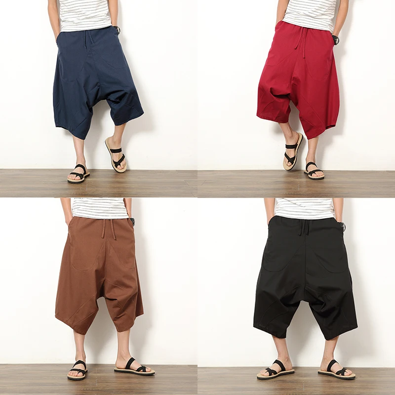 Summer Cotton Linen Shorts Men Brand Boardshorts Breathable Male Casual Shorts Comfortable Plus Size Cool Short Masculino