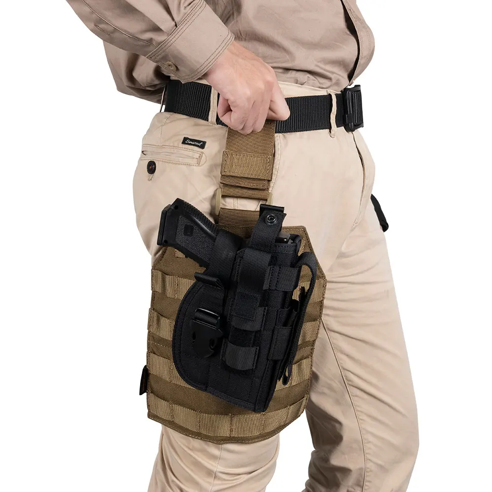  EXCELLENT ELITE SPANKER Outdoor Tactical Legs Hanging Plate Hunting Leg Panel Molle Military Portab