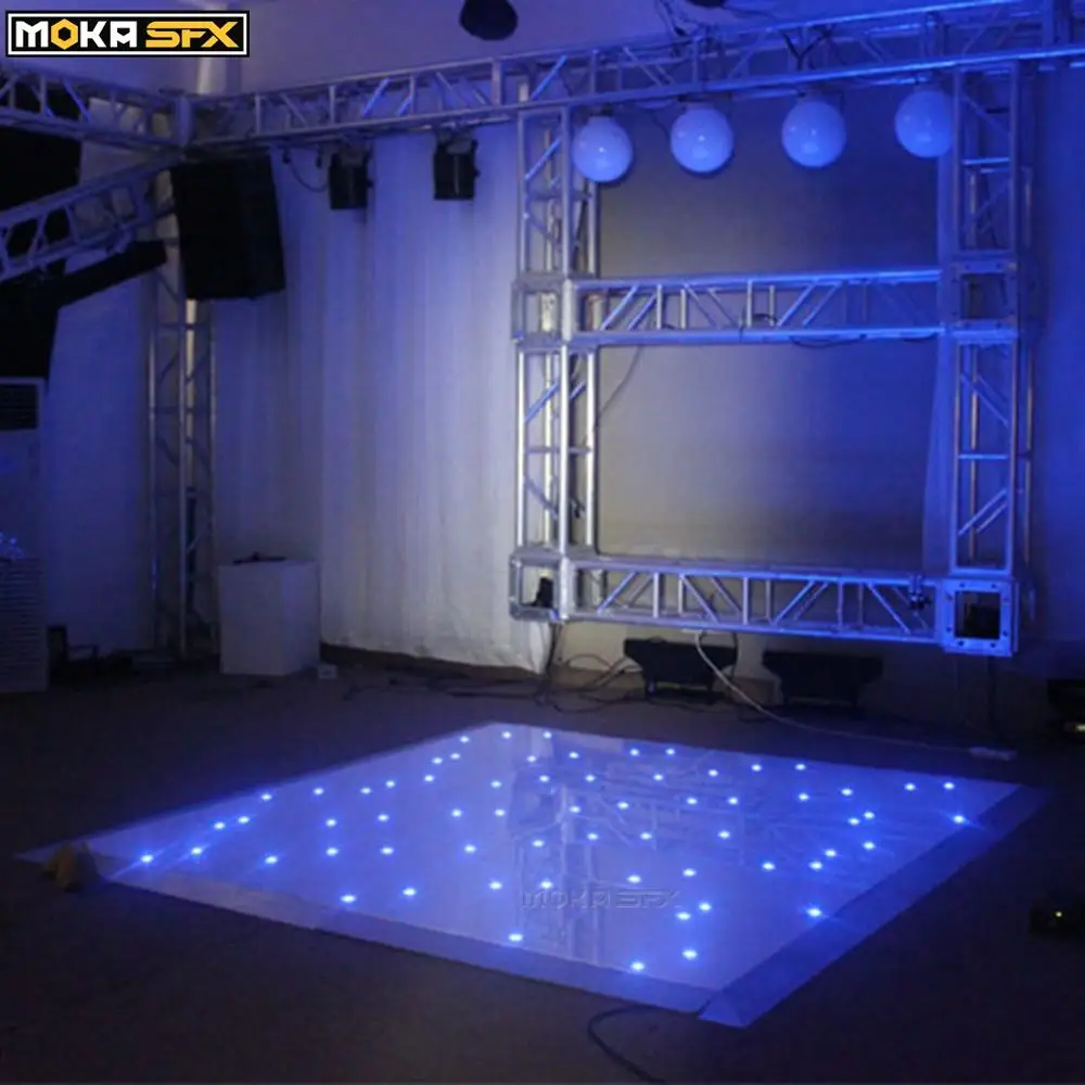 14*14 Feet Led Dance Floors Wedding Dance Floors Sparkling White