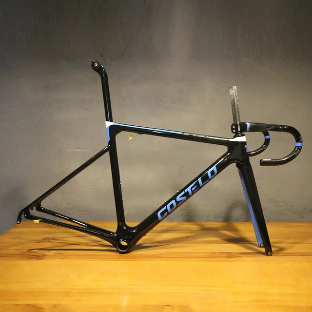 $US $819.00 DISC Costelo Speedmachine1.0 carbon fiber road bike frame with handlebar bicicleta frame carbon fib