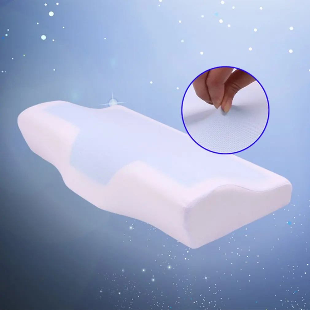 Slow Rebound Comfortable Memory Foam Pillow Butterfly Shaped Bedding Orthopedic Pillow for Neck Pain Sleeping Pillows 1 Slow Rebound Comfortable Memory Foam Pillow Butterfly Shaped Bedding Orthopedic Pillow for Neck Pain Sleeping Pillows 4