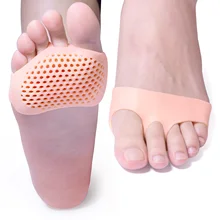 

2pcs Breathable Sofe Forefoot Pads Foot Pain Relief Silicone Ball of Foot Cushion Insoles Prevent Foot Corn Callus Blisters Z792