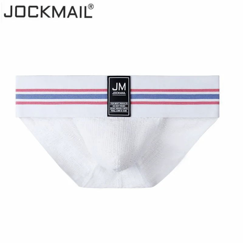 Новинка Брендовое Мужское нижнее белье Jockmail модные мужские трусы брифы для геев