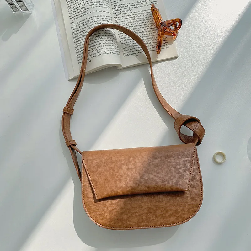 

New Women's Single Shoulder Messenger Retro Flip Small Square Bag Crossbody Bag Hand Bags for Women Torebki Damskie
