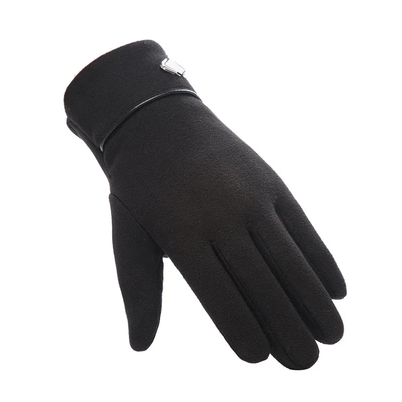 Winter Man Keep Warm Touch Screen Plus Velvet Inside Thin Section Outdoor Cycling Windproof Elasticity Non Slip Fashion Gloves 