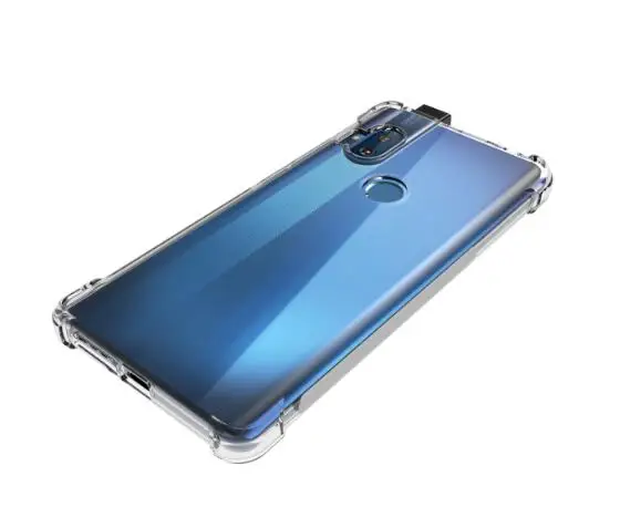Для Motorola One Hyper прозрачный чехол+ закаленное стекло Мягкий ТПУ гелевый защитный чехол для телефона