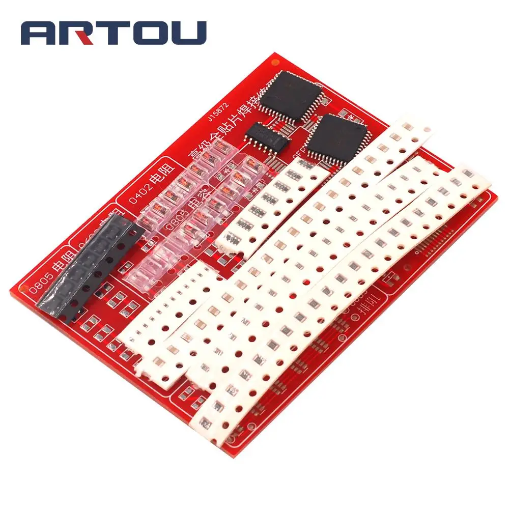 2014 Enhanced SMD Soldering Practice Board 9 Major Components 110 Only Add 0402 DIY Kit