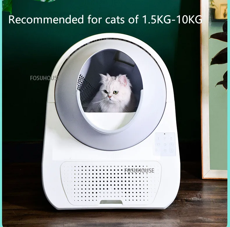 スマート自動猫用グリッターボックス リモコン付き セルフクリーニング用 完全密閉型 スプラッシュガード 折扣词 打折力度 Explorenouzil Com