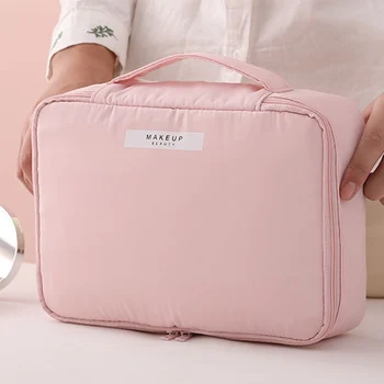 

Waterproof Portable Polyester Travel Cosmetic Bag Neceser Hanging Wash Bag Neutral Make Up Bag Organizer Bathroom Wash Bag