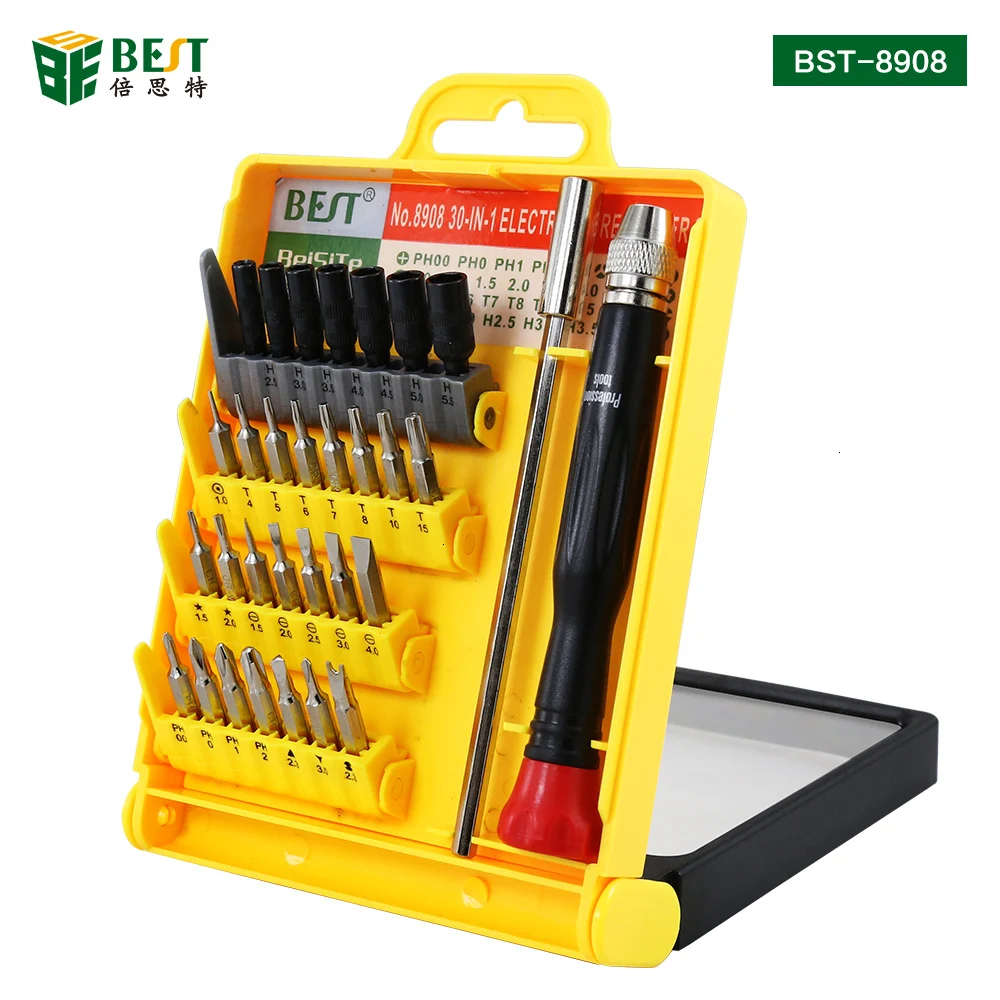 

BST-8908 multi-function magnetic precision screwdriver set mobile phone industrial household