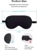 19 Mulberry 100% Natural Silk Sleep Eye Mask Sleeping Comfortable Super Soft Eye Shade Cover With Adjustable Strap Blindfold 6