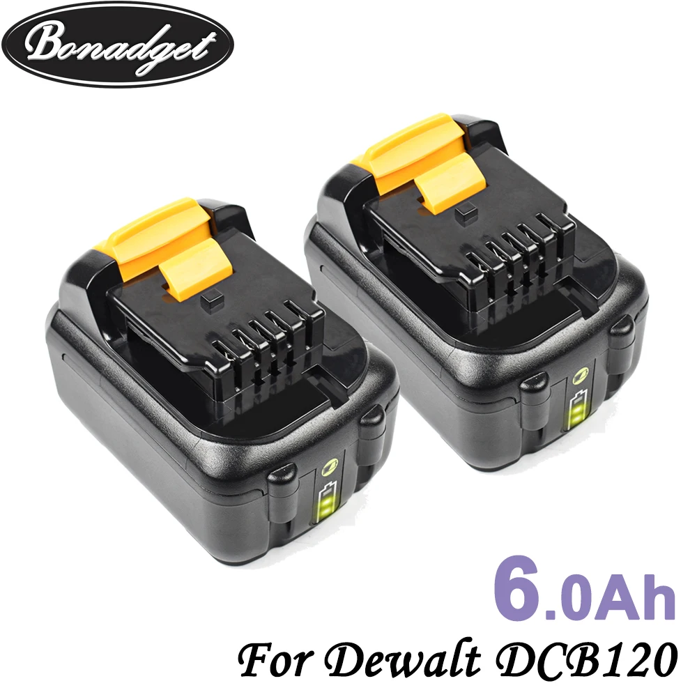 Сменный аккумулятор Bonadget 6000 мАч 4000 DCB120 для электроинструмента Dewalt 10 8 В DCB121 DCB123