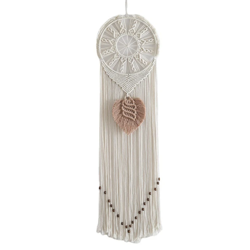 Macrame Dream Catcher Boho Wall Hanging Decor Woven Feather Dreamcatcher Tassels Decoration Bedroom Chic Ornament Craft | Дом и сад