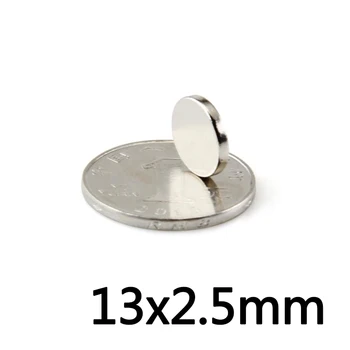 

2/5/10PCS 13x2.5mm Super Powerful Strong Magnetic Magnets Permanent N35 Neodymium Magnets 13mmx2.5mm Small Round Magnet 13*2.5 m